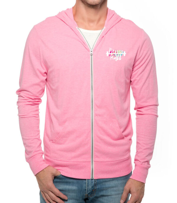 Full-Zip Light Hoodie Unisex Triblend - Image 4